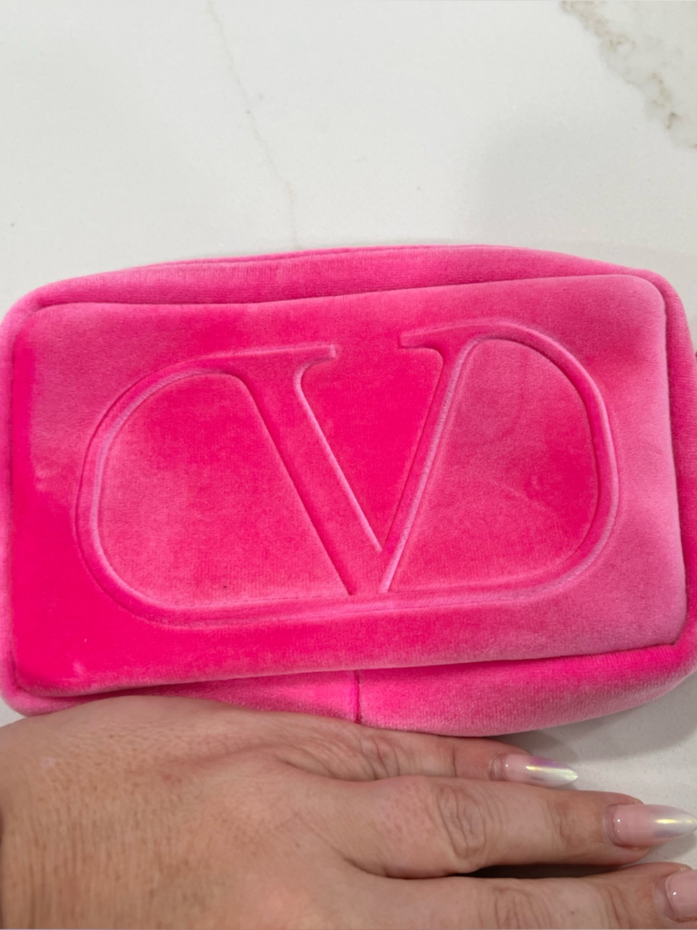Valentino Hot Pink Velvet Wristlet Phone Case